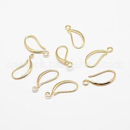 Brass Earring Hooks US-KK-F714-06G