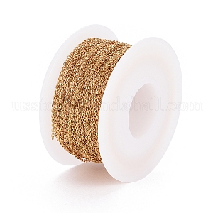 Ion Plating(IP) 304 Stainless Steel Cable Chains US-CHS-H007-01G