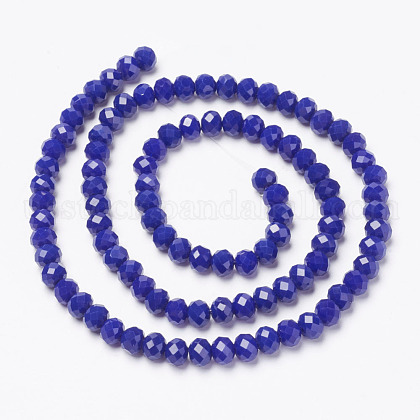 Opaque Solid Color Glass Beads Strands&nbsp;US-EGLA-A034-P8mm-D07-2