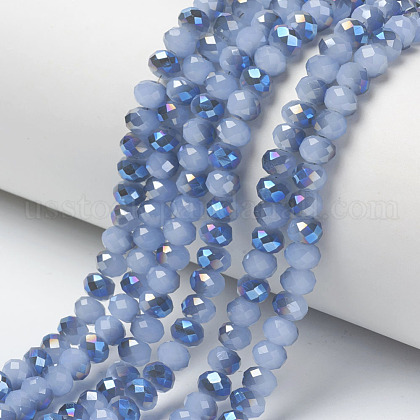 Electroplate Glass Beads Strands US-EGLA-A034-J10mm-I06-1