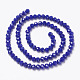 Opaque Solid Color Glass Beads Strands US-EGLA-A034-P8mm-D07-2