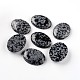 Oval Natural Snowflake Obsidian Cabochons US-G-I171-30x40mm-01-1