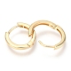 Brass Huggie Hoop Earrings US-EJEW-F245-06G-2