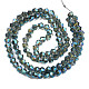 Electroplate Transparent Glass Beads Strands US-EGLA-Q026-016-2