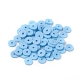 Flat Round Eco-Friendly Handmade Polymer Clay Beads US-CLAY-R067-6.0mm-36-4