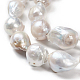 Natural Baroque Pearl Keshi Pearl Beads Strands US-PEAR-K004-20-2