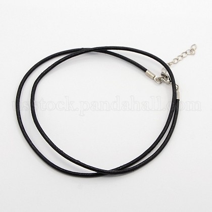 Leather Cord Necklace Making US-MAK-F002-01-1