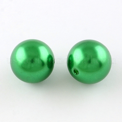 Round ABS Plastic Imitation Pearl Beads US-OACR-R053-22-1