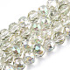 Electroplate Transparent Glass Beads Strands US-EGLA-N002-34C-C09-1