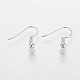 Grade A Silver Color Plated Iron Earring Hooks US-EC135-S-NF-3