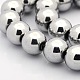 Round Non-magnetic Synthetic Hematite Beads Strands US-G-P061-66-10mm-1