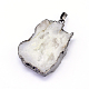 Natural Drusy Agate Hollow Nuggets Pendants US-G-P089-53-3