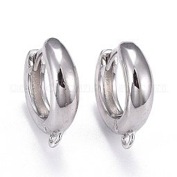 Brass Hoop Earrings US-EJEW-K083-33P