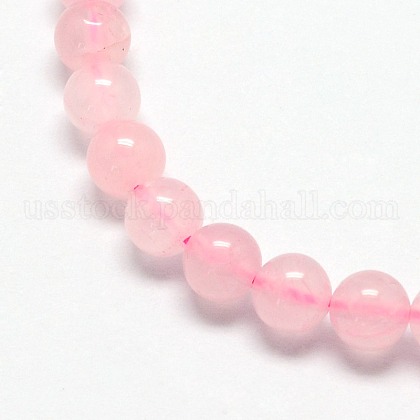 Natural  Rose Quartz Beads Strands US-G-L104-4mm-01-1