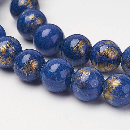 Natural Mashan Jade Beads Strands US-G-P232-01-G-6mm-1
