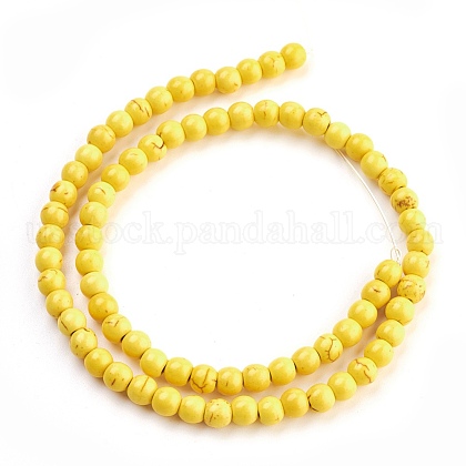 Synthetic Turquoise Beads Strands&nbsp;US-TURQ-G106-6mm-02I-2