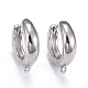 Brass Hoop Earrings US-EJEW-K083-33P-1