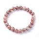 Natural Plum Blossom Jade Beads Stretch Bracelets US-BJEW-F380-01-B08-2