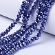 Electroplate Glass Beads Strands US-EGLA-A034-P4mm-A11-1
