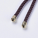 Nylon Twisted Cord Bracelet Making US-MAK-F018-G-RS-4