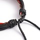 Adjustable Leather Cord Multi-strand Bracelets US-BJEW-O105-01-4