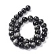 Natural Silver Obsidian Beads Strands US-G-D083-01A-2