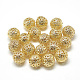 Brass Filigree Beads US-KK-T032-183G-2