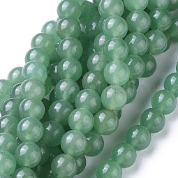 Natural Green Aventurine Beads Strands US-GSR024