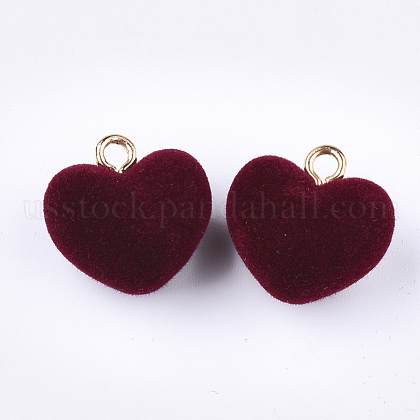Flocky Acrylic Pendants&nbsp;US-FIND-T046-28-2