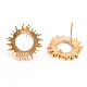 Brass Earring Findings&nbsp;US-KK-S356-248-NF-2