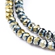 Electroplate Glass Beads Strands US-EGLA-F149-FP-09-3