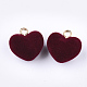 Flocky Acrylic Pendants&nbsp;US-FIND-T046-28-2