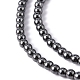 Non-Magnetic Synthetic Hematite Beads Strands US-G-H1624-4mm-1-2