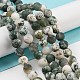 Natural Tree Agate Frosted Agate Round Gemstone Beads Strands US-G-O151-01-8mm-4