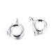 Silver Color Plated Brass Bolt Spring Ring Necklace End Clasps Great for Jewelry Making US-X-KK-H418-S-2