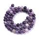 Natural Lepidolite/Purple Mica Stone Beads Strands US-G-K415-6mm-3