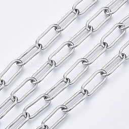 304 Stainless Steel Paperclip Chains US-CHS-N001-02P