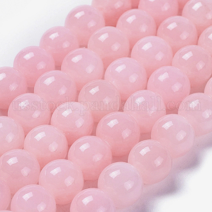 Natural Mashan Jade Round Beads Strands US-G-D263-8mm-XS02-1