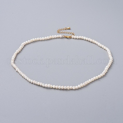 Natural Freshwater Pearl Necklaces US-NJEW-JN02515-1