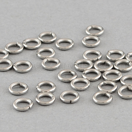 304 Stainless Steel Open Jump Rings US-STAS-Q186-02-8x1.2mm-1