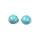 Craft Findings Dyed Synthetic Turquoise Gemstone Flat Back Dome Cabochons US-TURQ-S266-4mm-01-2