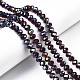 Electroplate Glass Beads Strands US-EGLA-A034-T8mm-B30-1