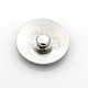 Antique Silver Tone Zinc Alloy Enamel Alphabet Snap Buttons US-SNAP-N010-86-NR-3