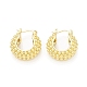 Rack Plating Brass Thick Hoop Earrings for Women US-EJEW-G340-03G-1