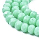 Opaque Solid Color Glass Beads Strands US-EGLA-A034-P8mm-D14-1