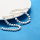 Polished Shell Pearl Round Beads Strands US-SP6MM701-2