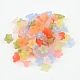 Mixed Color Frosted Transparent Acrylic Flower Beads US-X-M-PL554-3