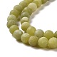 Round Frosted Natural TaiWan Jade Bead Strands US-G-M248-6mm-02-6