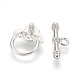 Alloy Rose Flower Ring Toggle Clasps US-PALLOY-J577-20P-3