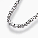 304 Stainless Steel Box chain Necklaces US-NJEW-F242-13P-A-2